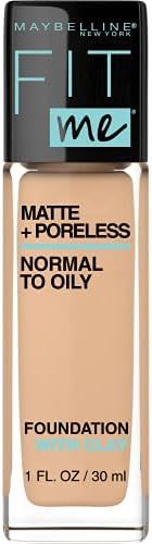 Maybelline Fit Me Matte + Poreless Liquid Foundation Makeup, Warm Nude, 1 fl; oz; Oil-Free Founda... | Amazon (US)