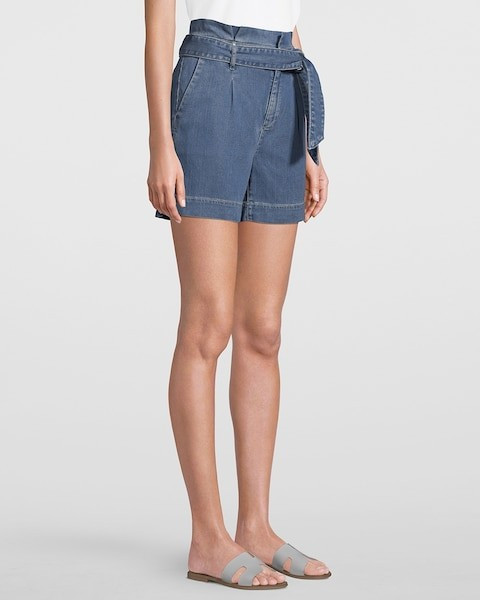 Women's High-Rise 5-Inch Tencel™ Denim Shorts by White House Black Market, Size 6 | White House Black Market