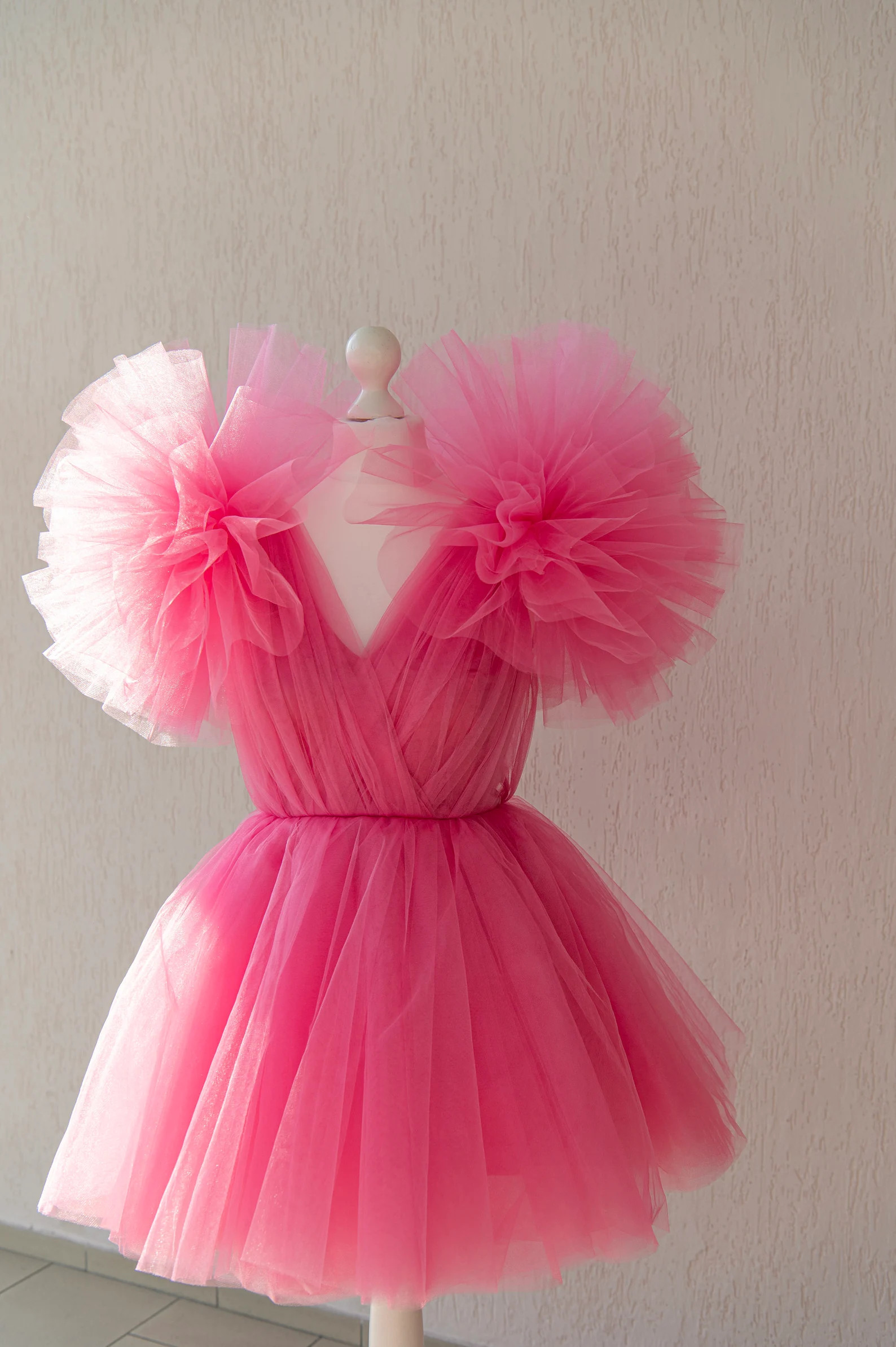Hot Pink Tulle Corset Dress: Puffy Gown, Photoshoot Dress - Etsy | Etsy (Global)