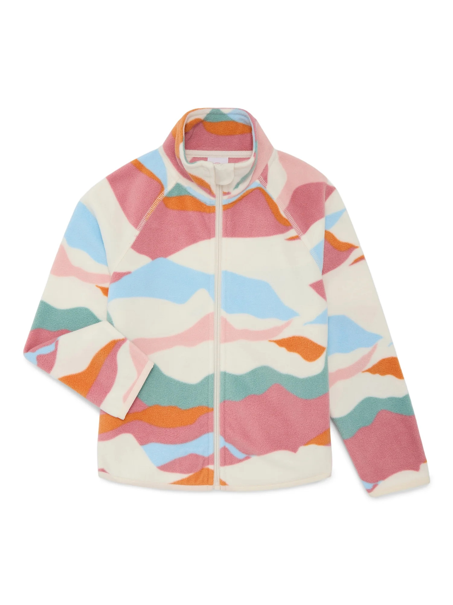 Wonder Nation Girls Microfleece Full Zip Jacket, Sizes 4-18 | Walmart (US)