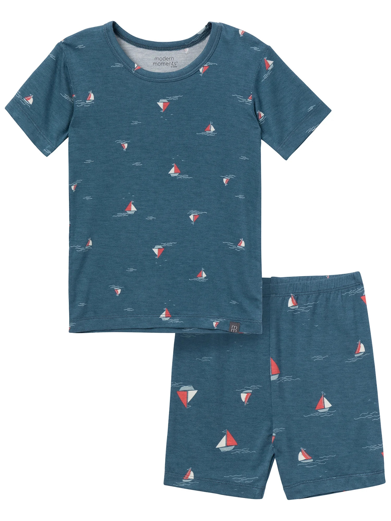 Modern Moments by Gerber Toddler Neutral Super Soft Pajama Short Set, 2-Piece, Sizes 12M-5T | Walmart (US)