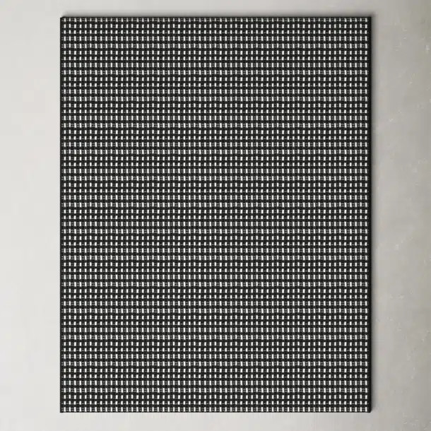 Vern Geometric Black/White Indoor / Outdoor Area Rug | Wayfair North America