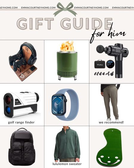 Gift ideas for him including some of Chris’ favourites including the lululemon backpack - I know someone else who has and loves it too. The lulu joggers (we’re order another colour since we loved the first pair so much), the massager which is amazing!

#LTKHoliday #LTKGiftGuide
