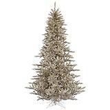 Vickerman 9' Champagne Fir Artificial Christmas Tree, Unlit - Faux Champagne Christmas Tree - Sea... | Amazon (US)