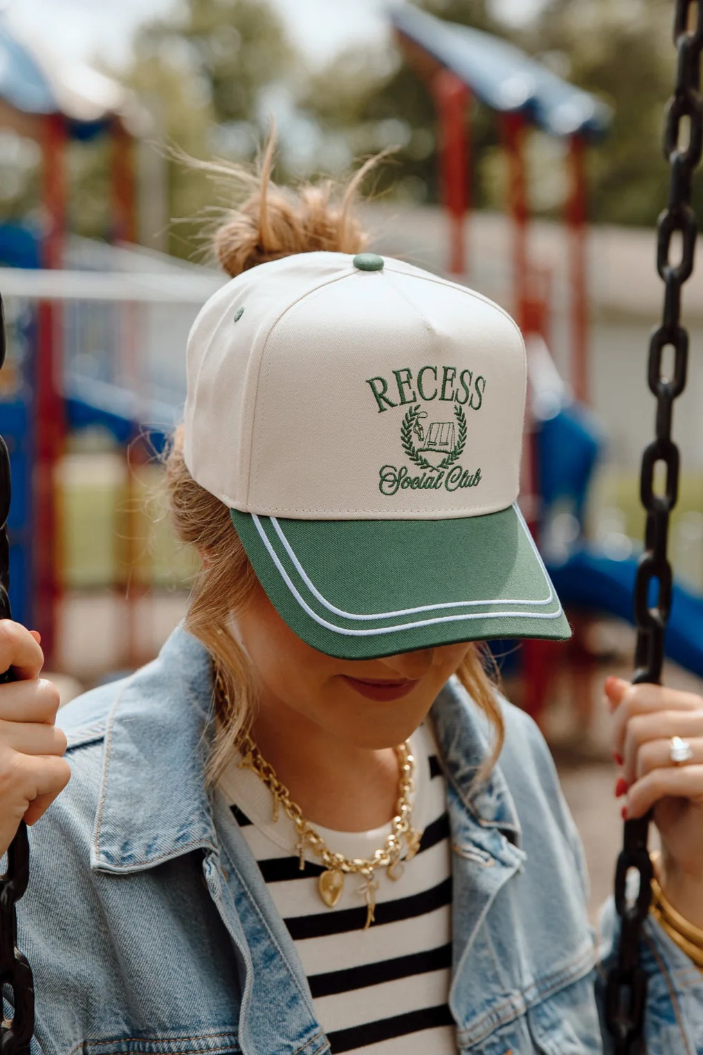 Recess Social Club - Green Vintage Trucker Hat | KenzKustomz