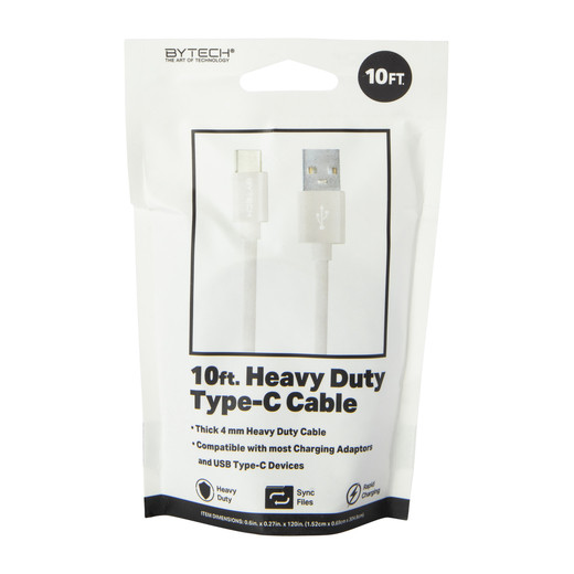10ft heavy duty USB type-C cable | Five Below