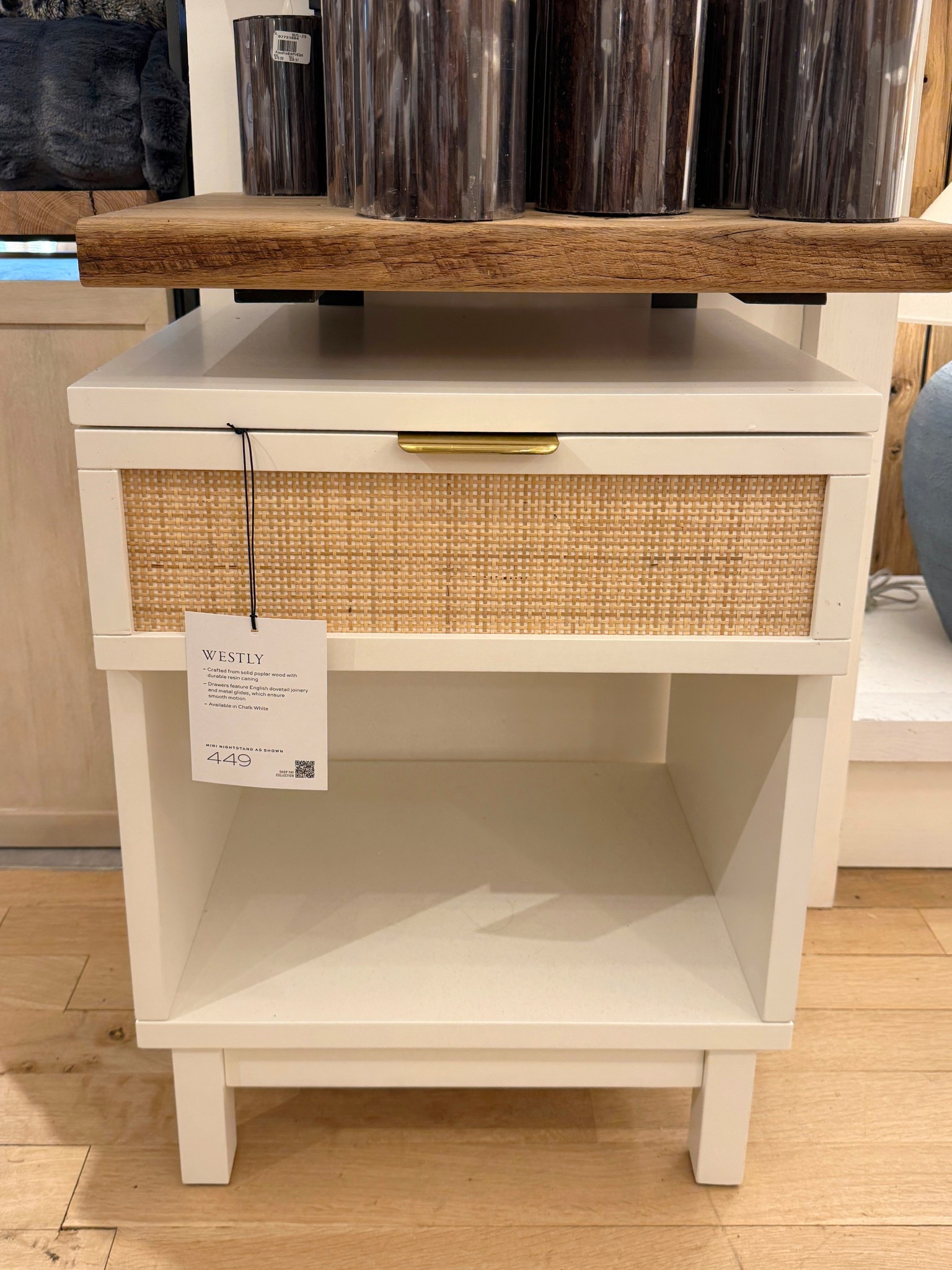 A charming small-space find! 🤍 The Westly Cane Mini Nightstand features a crisp white frame with a woven cane drawer front that adds just the right amount of texture. The smaller size makes it perfect for tighter bedrooms or guest rooms while still bringing that classic, airy look. 🐚 Linked more from the collection and other white + cane furniture to shop! ✨ #PotteryBarn #Nightstand #BedrokmFurniture

#LTKSaleAlert #LTKHome