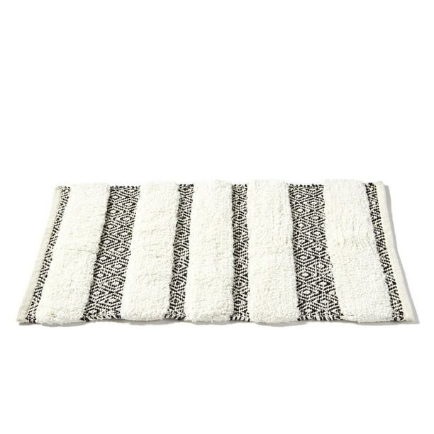 SKL Home Geo Stripe Bath Rug, Black, 20" x 30" | Walmart (US)