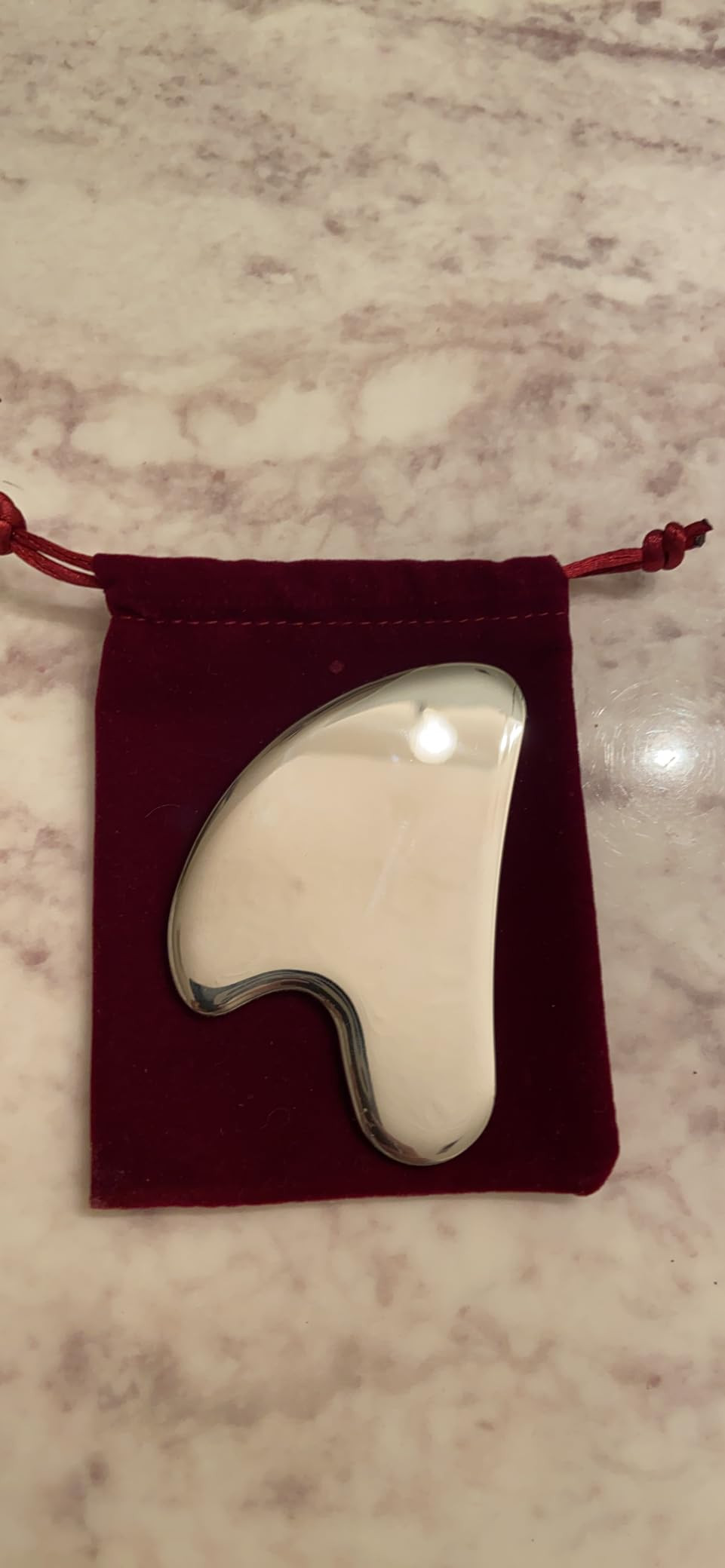 Upgrade Gua Sha Stainless Steel Tool for Face, Massage Scraper for Facial Skin Care (Metallic Lus... | Amazon (US)