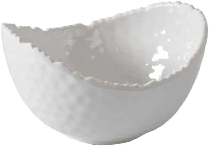Pampa Bay Shatterproof Melamine Small Oval Bowl, 5.25 x 4.75 Inch., White Tone, BPA Free, Freezer... | Amazon (US)
