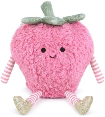 MON AMI Sweet Strawberry Plushie – 7 Inches Soft Pink Fruit Stuffed Toy for Toddlers & Kids | C... | Amazon (US)