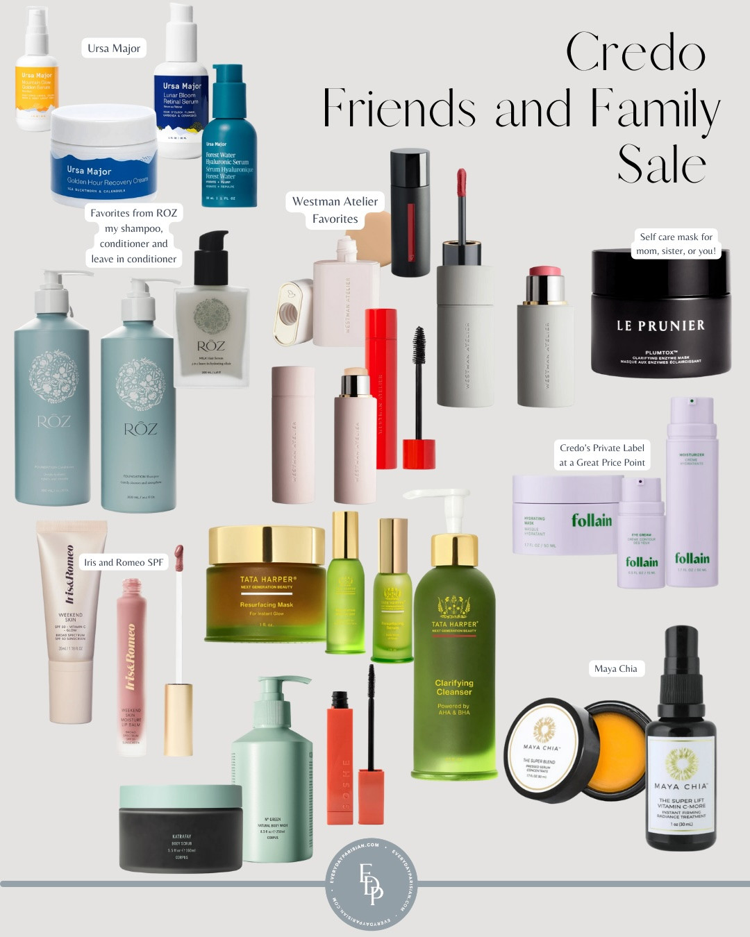 The Credo Friends and Family Sale is here. Enjoy 20% off everything. These are my favorite products I own and love from Roz (my shampoo and conditioner), Westman Atelier makeup, Maya Chia skincare, Ursa Major, and, of course, Iris and Romeo. Their SPF weekend skin is so good.  

 #LTKOver40 #LTKBeauty