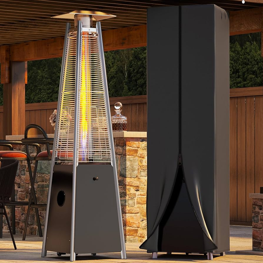 YITAHOME Patio Heater, 48,000 Btu Outdoor Pyramid Patio Heater, Quartz Glass Tube Propane Heater ... | Amazon (US)