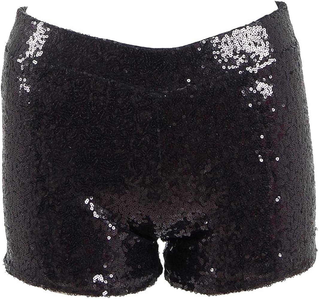 Women Sexy Hot Glitter Sequin Shorts Summer Club Wear Multi-Color | Amazon (US)