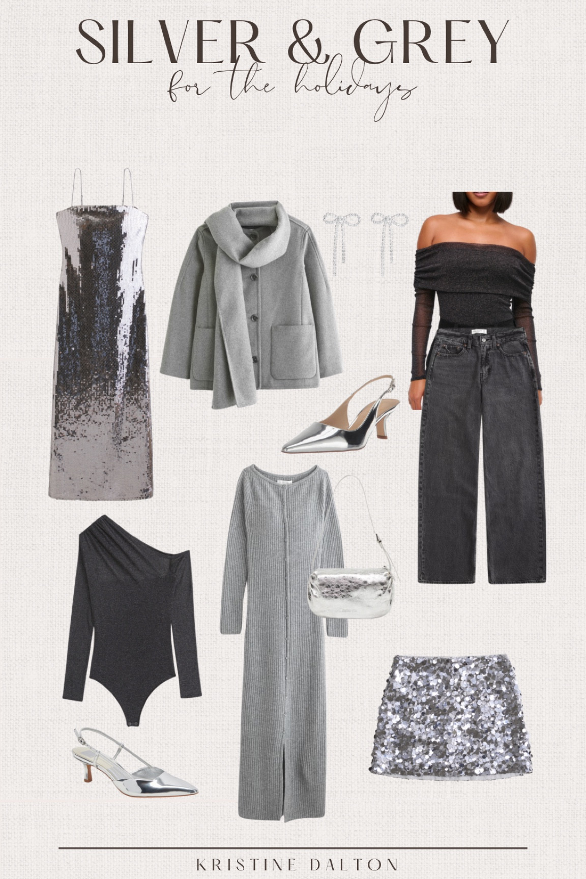 silver & grey holiday outfits, shoes, and accessories 🪩

sequin skirt, sequin dress, holiday party outfit, thanksgiving outfit, winter going out outfit, silver kitten heels, wool coat 

#LTKCyberWeek #LTKHoliday #LTKStyleTip