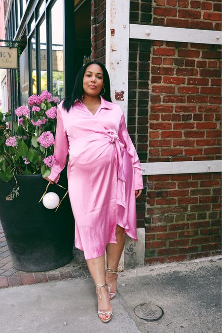 This wrap dress will be perfect for pregnancy and after baby 💕 

#LTKfamily #LTKbump