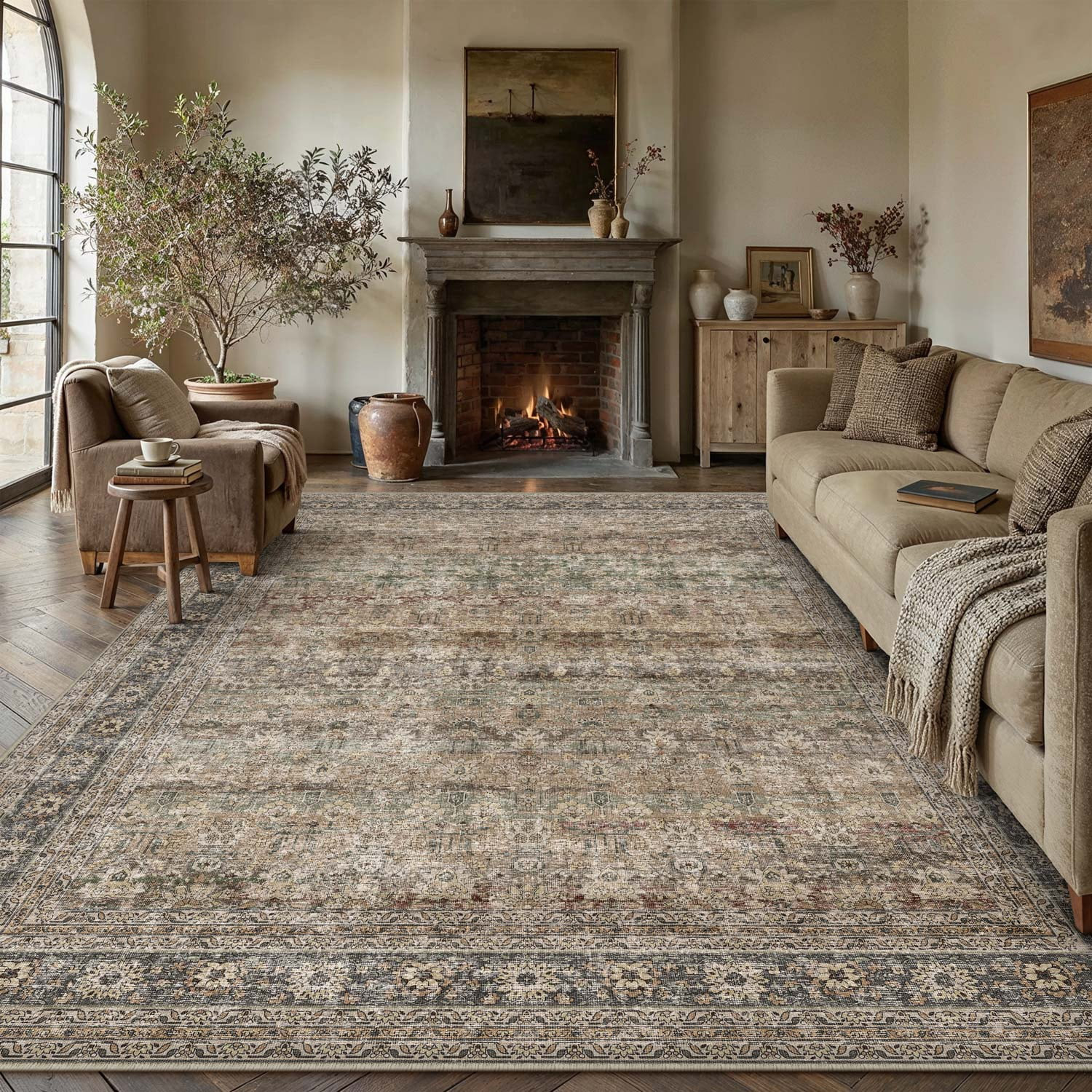 BERTHMEER Vintage Large Area Rugs 8’x10' Clearance for Living Room Bedroom Office Dining Room F... | Walmart (US)