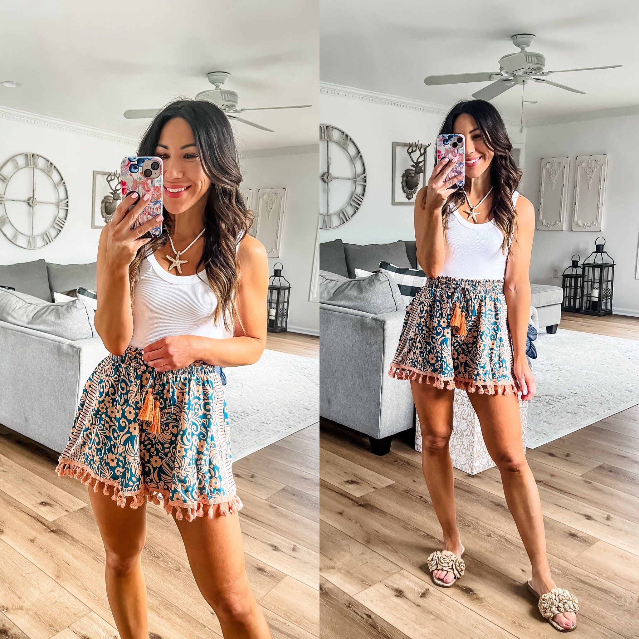 Cupshe codes: Tammy15 for  15% off $65.
Tammy20 for 20% off $109. Tank code tammy10. Small flowy shorts. Small white tank top.

#LTKOver40 #LTKSaleAlert #LTKFindsUnder50