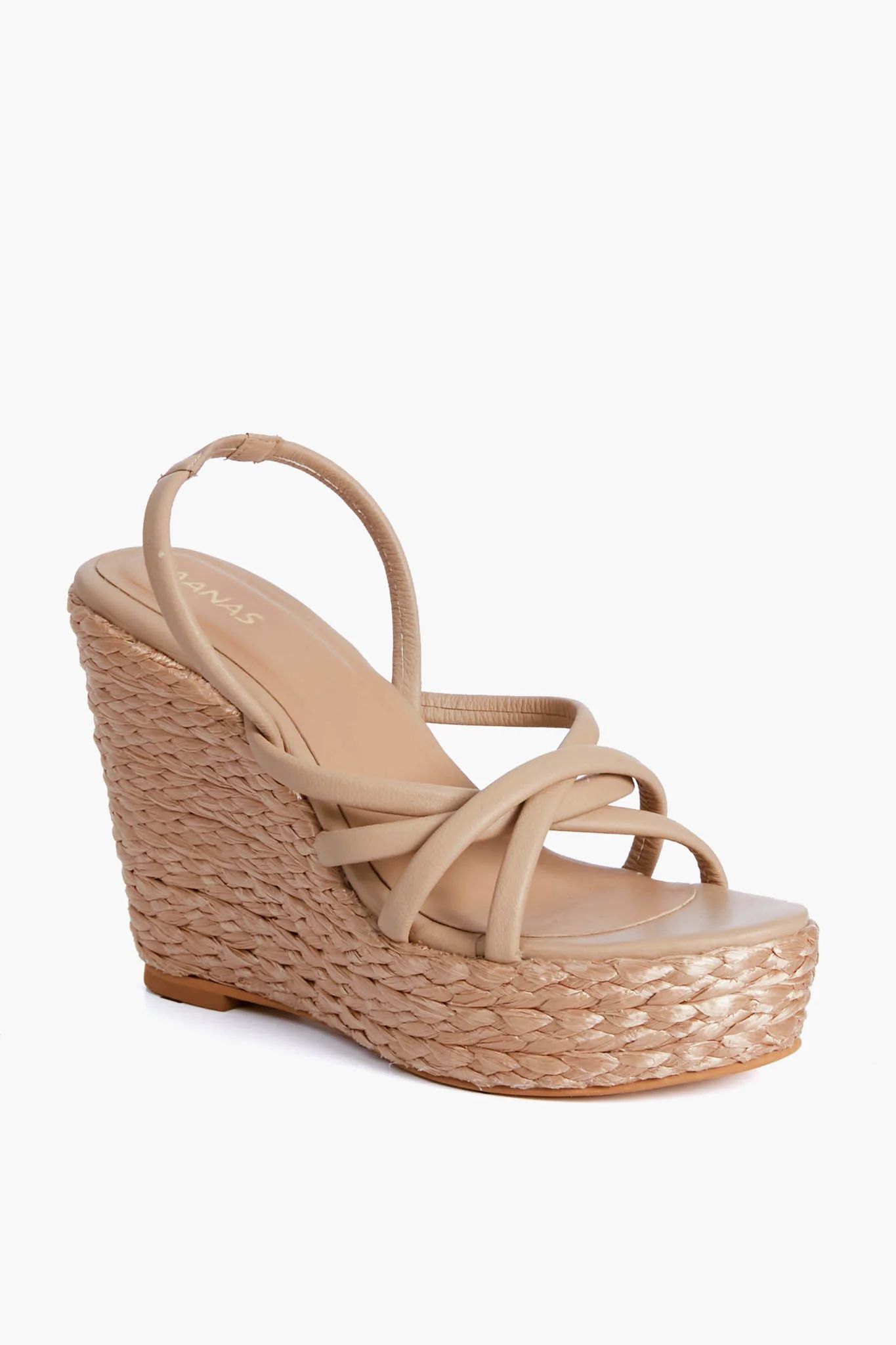 Sand Margaritas Raffia Strappy Wedge Sandals | Tuckernuck (US)