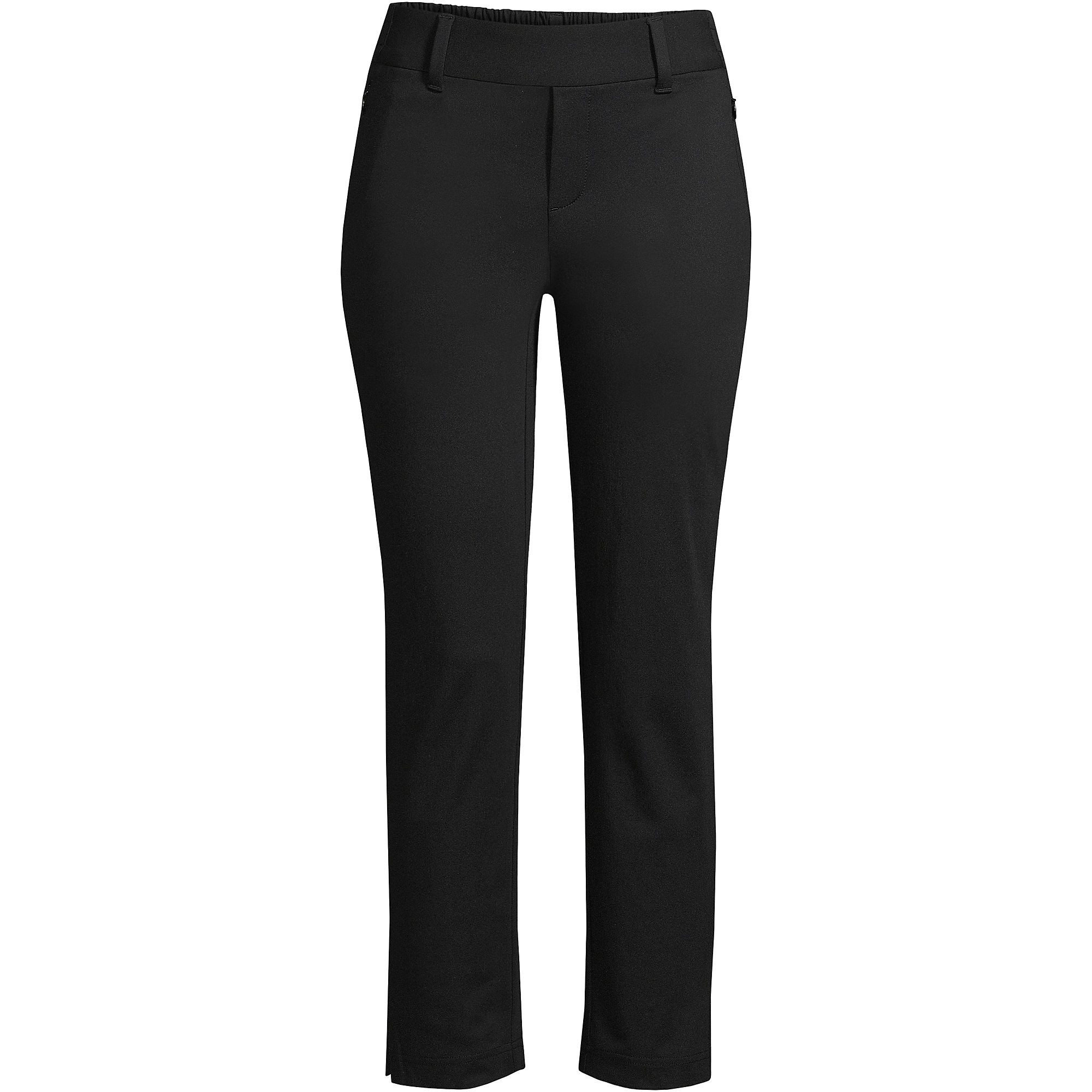 Women's Tall Lands' End Flex Mid Rise Pull On Crop Pants | Lands' End (US)