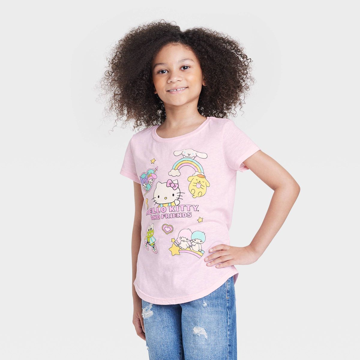 Girls' Hello Kitty and Friends Graphic T-Shirt - Pink | Target