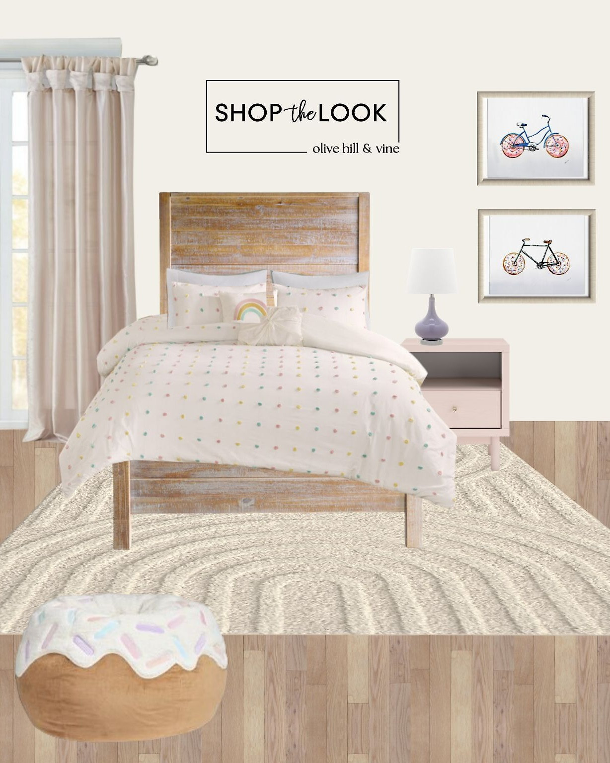 Sweet dreams are made of this 🍩✨ A blush + pastel bedroom with a donut theme done right—playful, not over the top. From the “donut run” wall art to the pom pom bedding and donut bean bag, it’s all about subtle whimsy and soft style. 

 

#LTKHome #LTKKids #LTKFamily