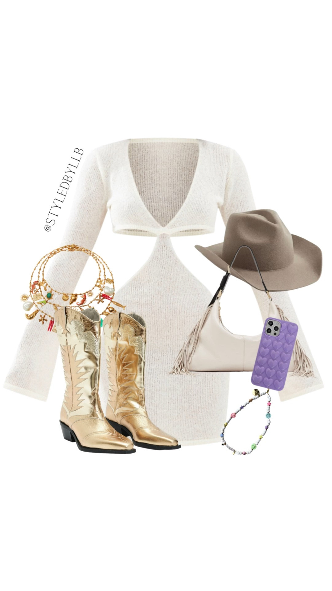 Festival style 🤠🪩 necklace is Zara, phone case is ivory sands bespoke 