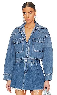 Micah Cropped Denim Shacket
                    
                    Lovers and Friends | Revolve Clothing (Global)