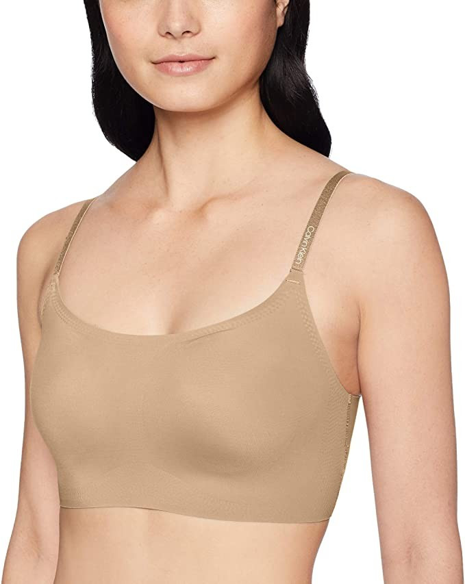 Calvin Klein Women's Invisibles Adjustable Skinny Strap Bralette | Amazon (US)