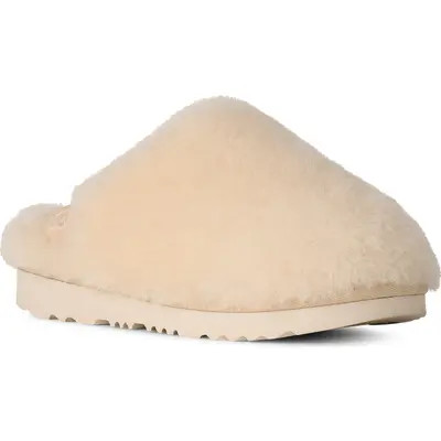 UGG(r) Kids' Classic Fluffed Slip-On in Light Bronze at Nordstrom, Size 3 | Nordstrom