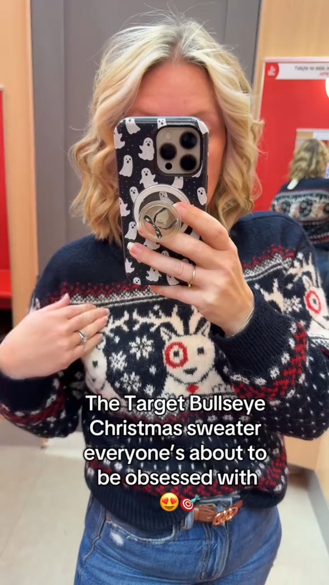The Target Bullseye Christmas sweater everyone’s talking about 🎯✨ So cute for the holidays and already selling fast — linked on my LTK! 💕

#ltkfinds #targetstyle #christmasfashion #holidayoutfit #bullseyesweater

#LTKHoliday #LTKGiftGuide #LTKSeasonal