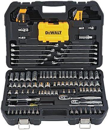 DEWALT Mechanics Tools Kit and Socket Set, 142-Piece, 1/4 & 3/8" Drive, MM/SAE (DWMT73802) | Amazon (US)