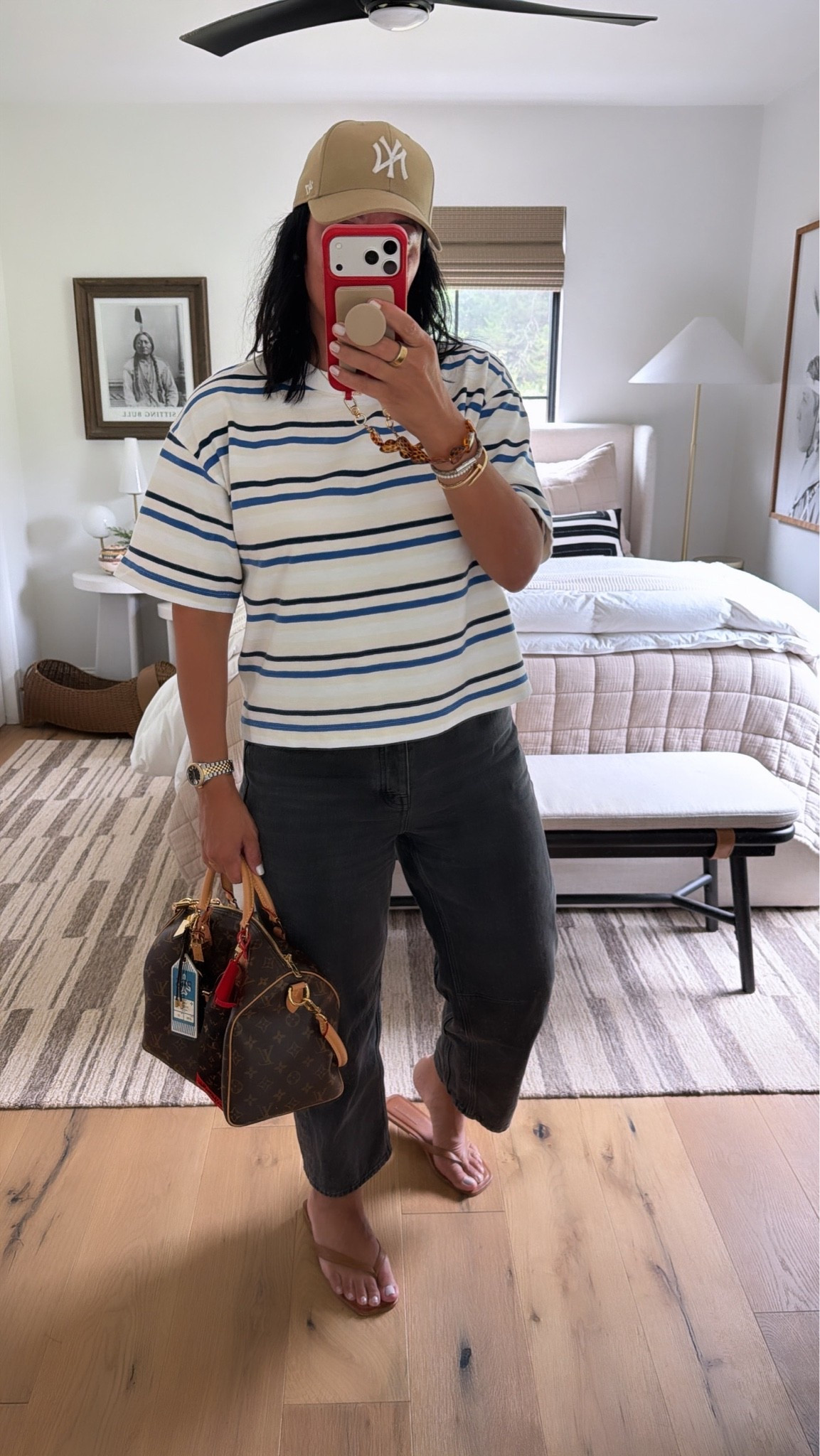 Top size medium, jeans size 29 (I’m a curvy size 8), sandals fit tts

#LTKMidsize #LTKOver40 #LTKootd