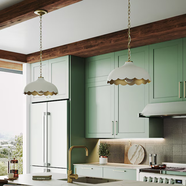 Progress Lighting Avec Champagne Bronze Modern/Contemporary Dome Medium Hanging Pendant Light | Lowe's