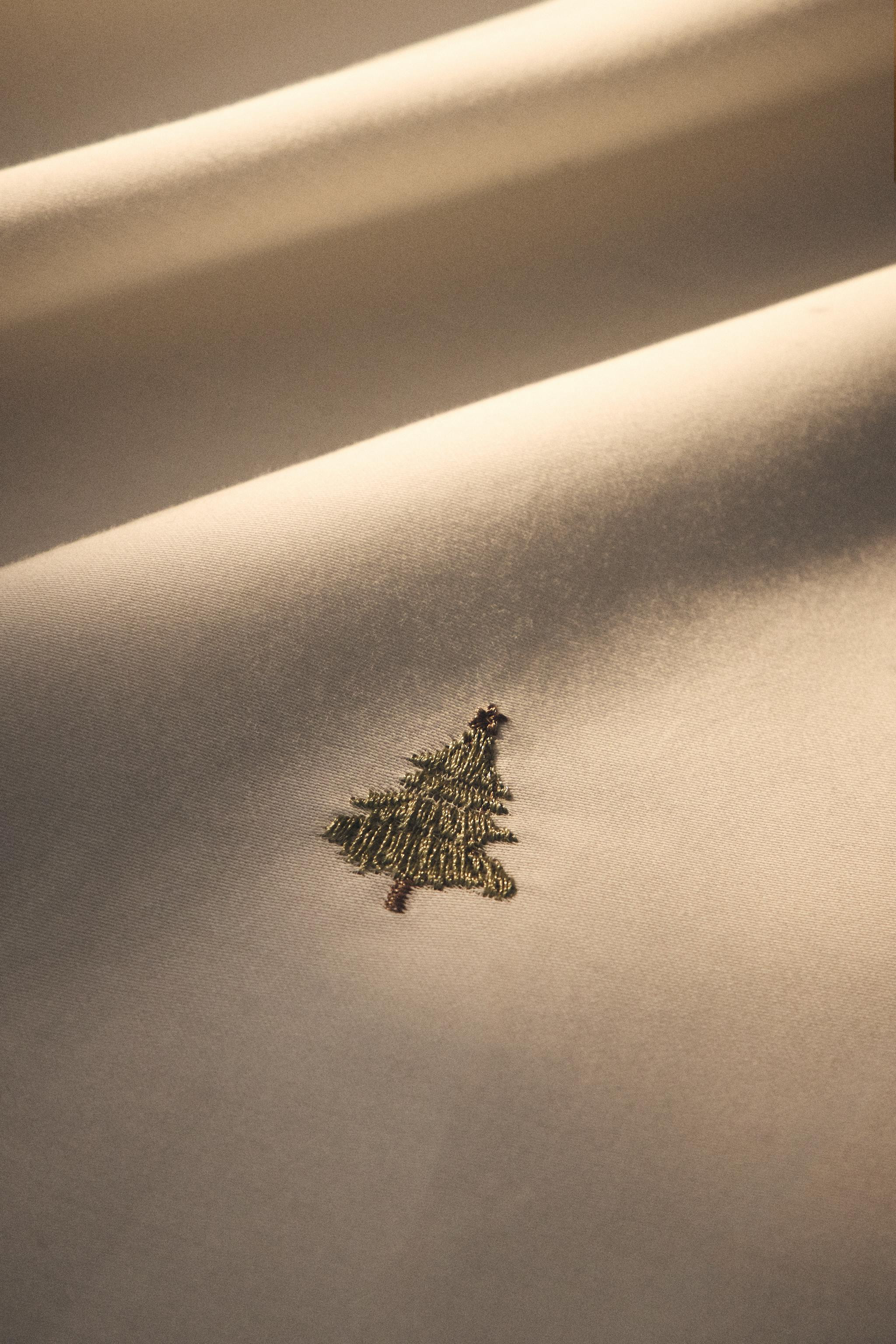 EMBROIDERED SATEEN CHRISTMAS DUVET COVER | Zara US
