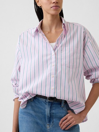 Oversized Shirt in Poplin | Gap Factory