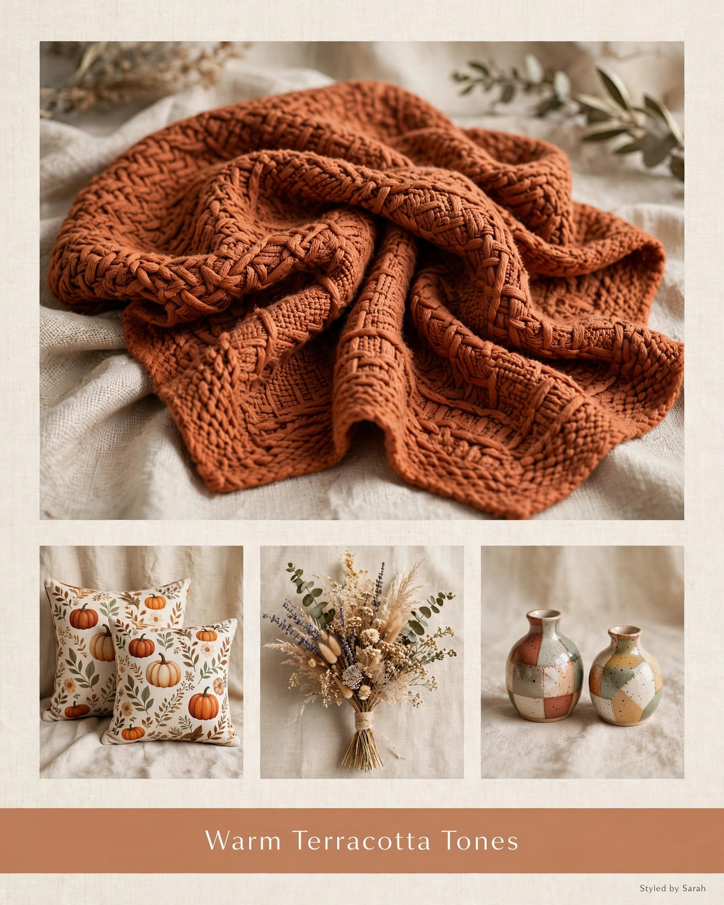 Terracotta Warmth

Shop my cozy fall home picks below!     

Affiliate links — I earn from qualifying purchases 

 #StyledBySarah #FallDecor #HomeDecor #LTKHome #CozyHome