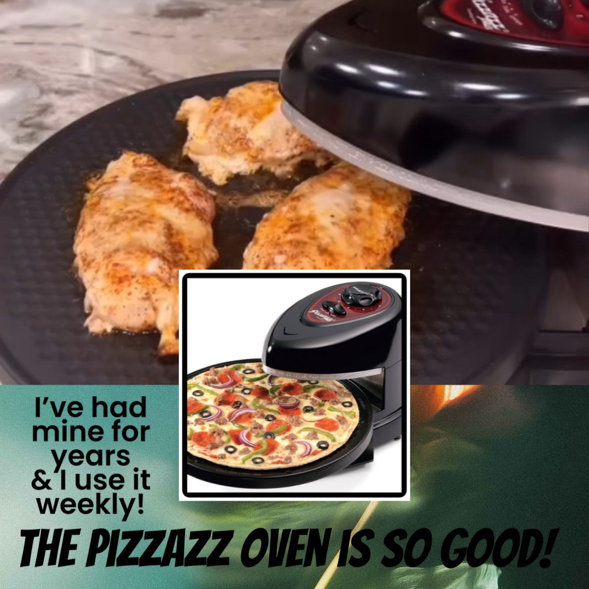 I have suffered this so many times in my stories because it’s such a great little kitchen gadget. It’s super easy to store & doesn’t take up space. I cook chicken from raw on it, I cook pizza, heat up left overs… it’s so much better than a microwave but quicker than an over:)

#LTKFamily #LTKHome