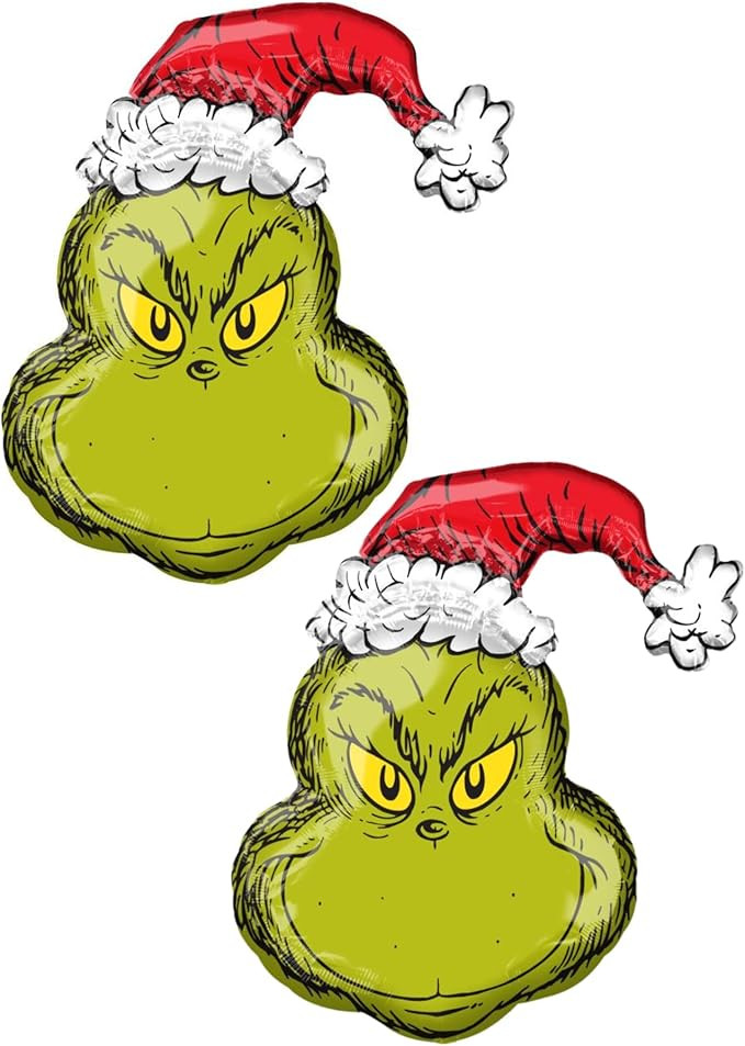 Amscan Licensed Grinchmas Party Supplies, Intended for Seuss Grinch Christmas Theme Collection, B... | Amazon (US)
