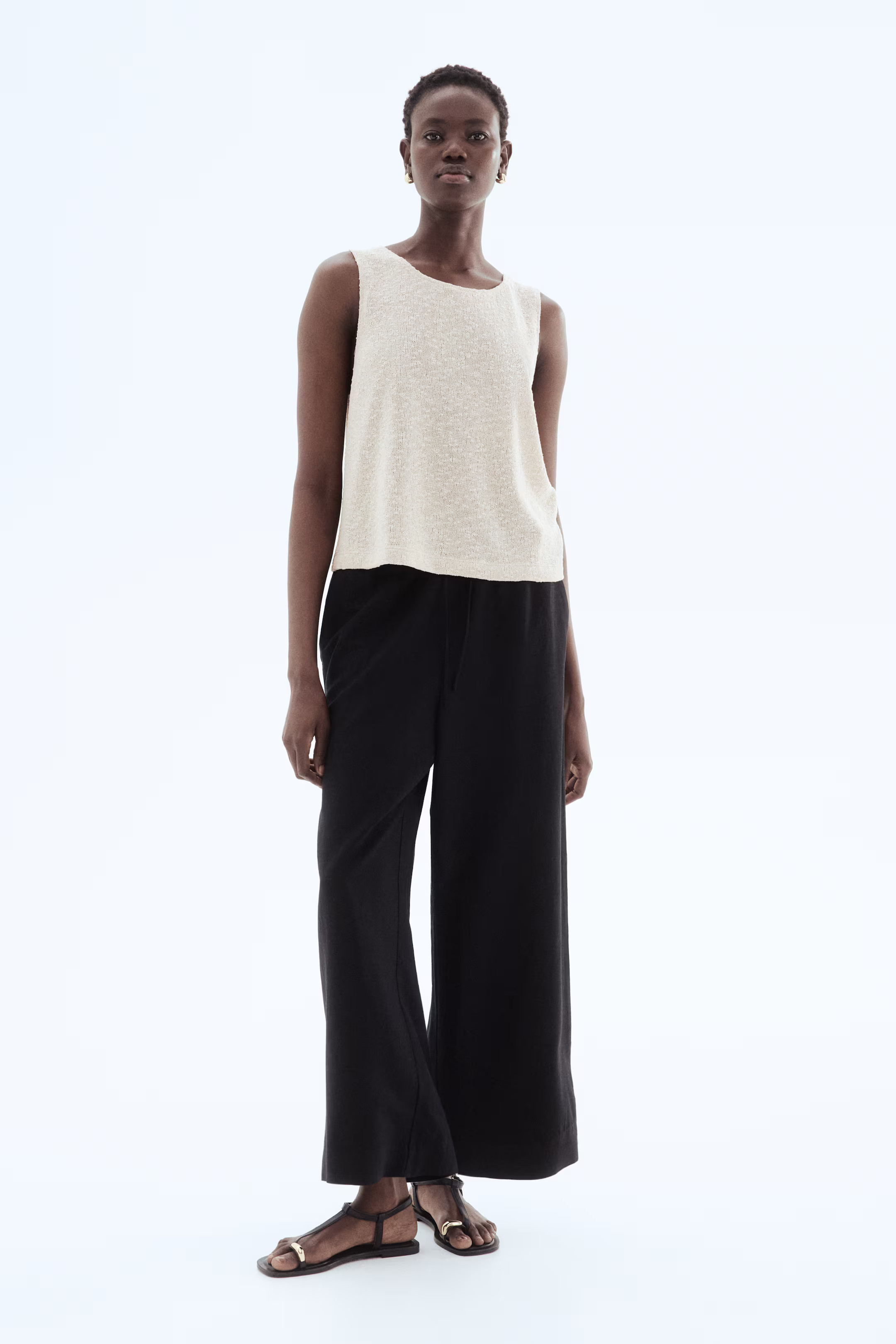 Textured-knit vest top | H&M (UK, MY, IN, SG, PH, TW, HK)