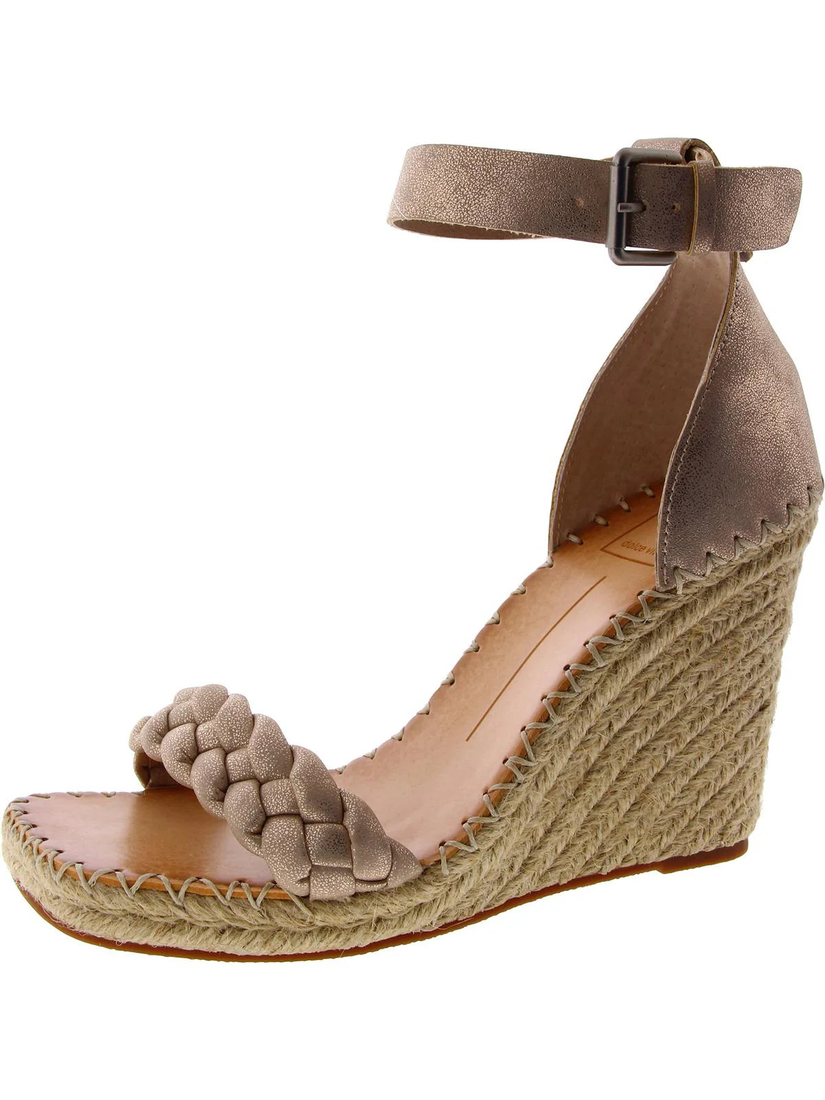 Womens Leather Ankle Strap Wedge Sandals | Shop Simon