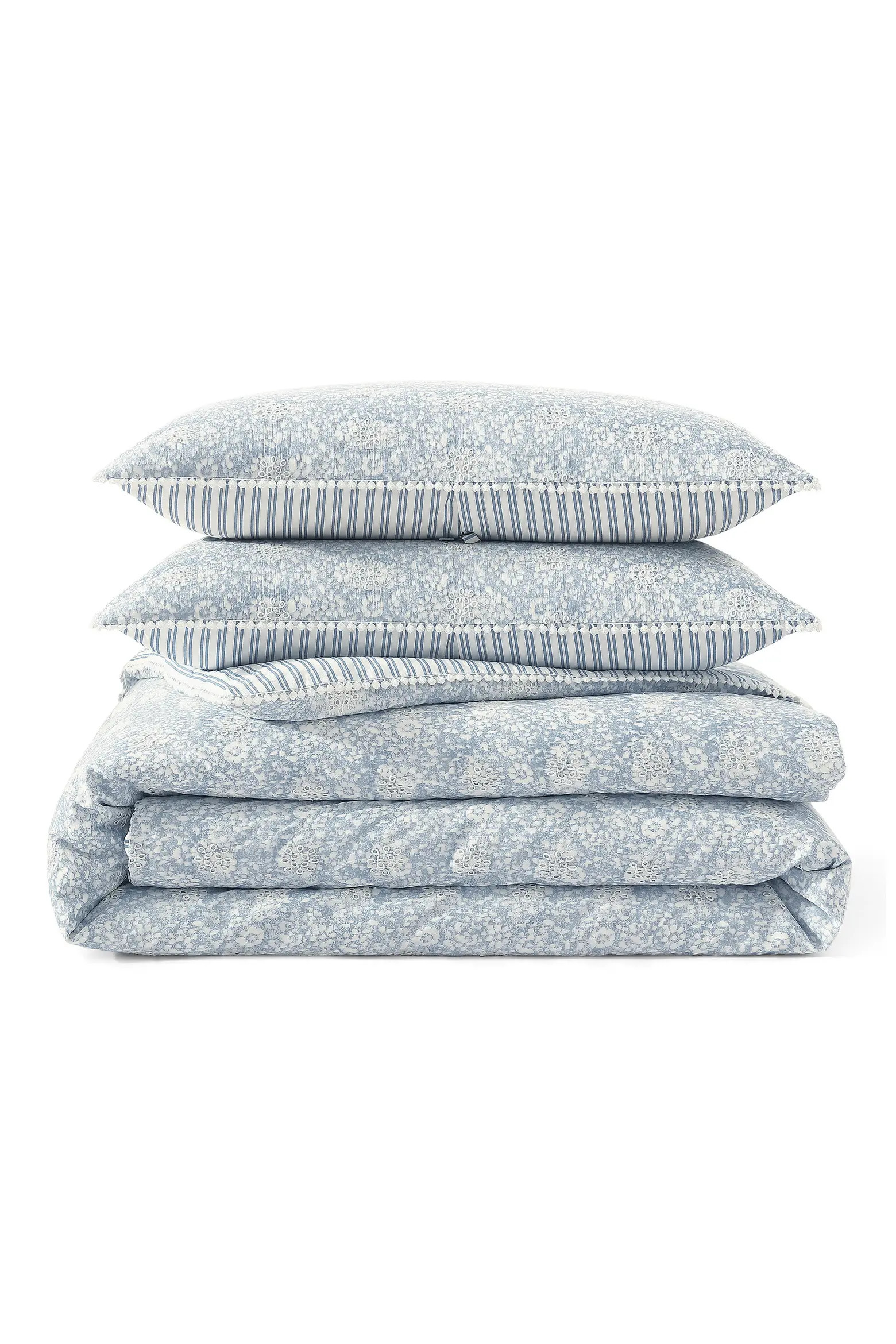 Eyelet Ikat Print Duvet Cover & Shams Set | Nordstrom | Nordstrom