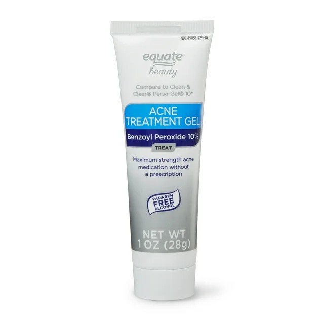Equate Beauty 10% Benzoyl Peroxide Acne Treatment Gel, 1 oz - Walmart.com | Walmart (US)
