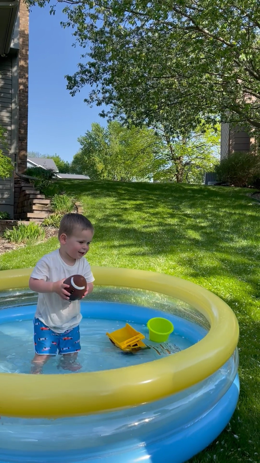 The sweetest end to the weekend ☀️ Pulled up a couple of chairs and watched Casher play for awhile in the sun before taco bowls for dinner! 💛

#LTKKids #LTKSwim