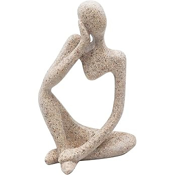 Abstract Style Thinker Sculptures, Sandstone Resin Thinker Statue Ornaments, Housewarming Gifts, ... | Amazon (US)