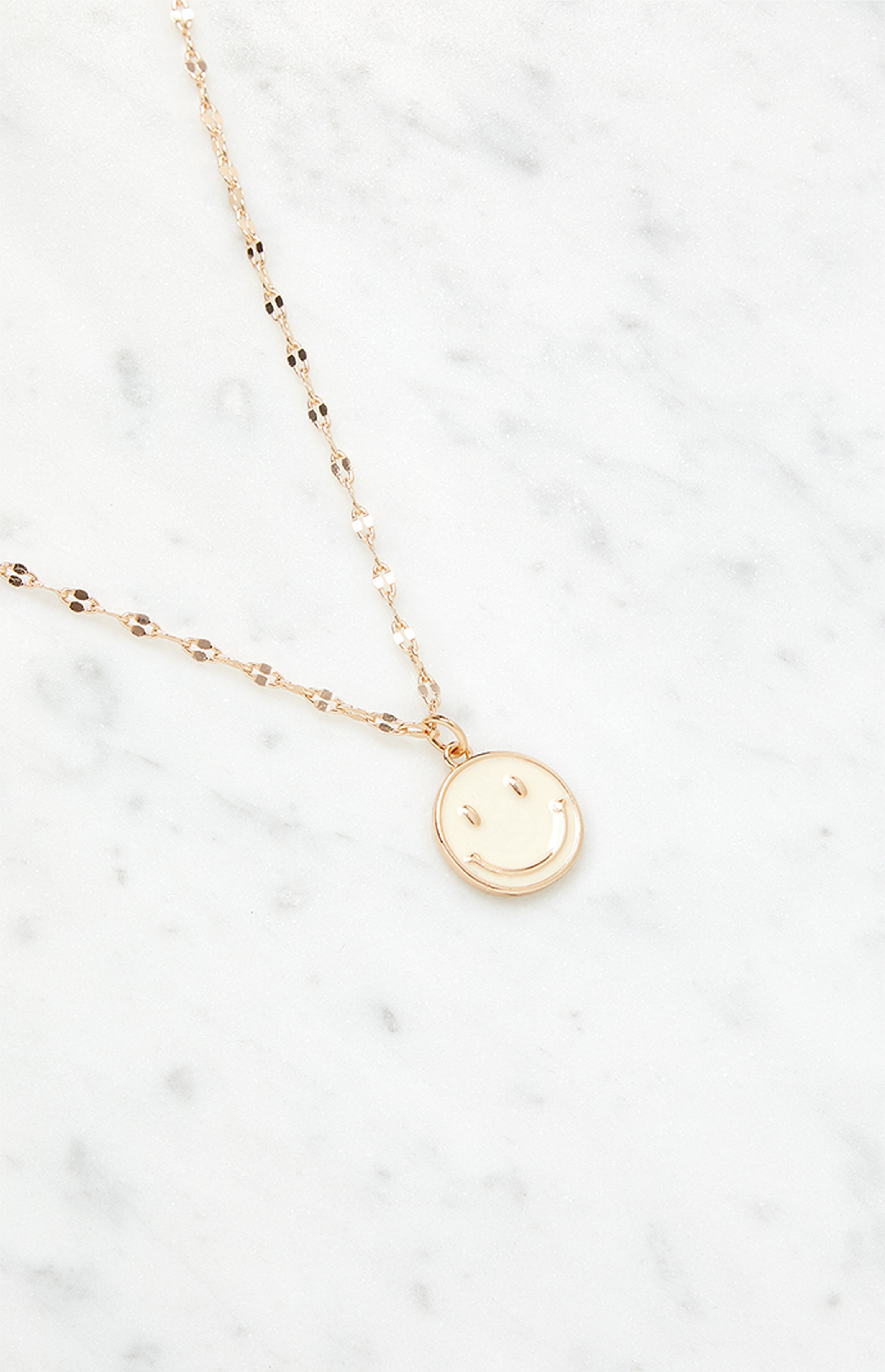 John Galt Gold Smiley Necklace | PacSun | PacSun
