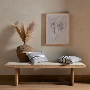 Yvette Upholstered Dining Bench (74") | West Elm (US)