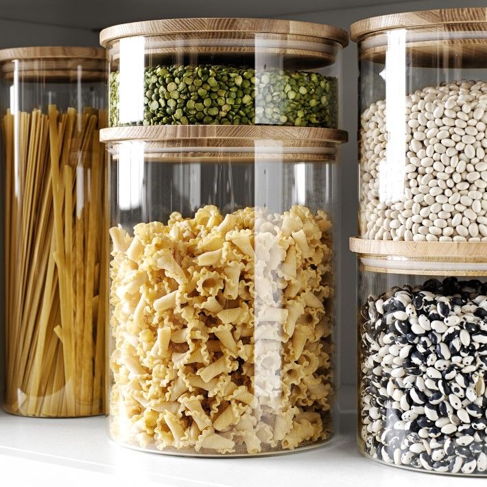Hold Everything Stacking Glass Canister | Williams-Sonoma