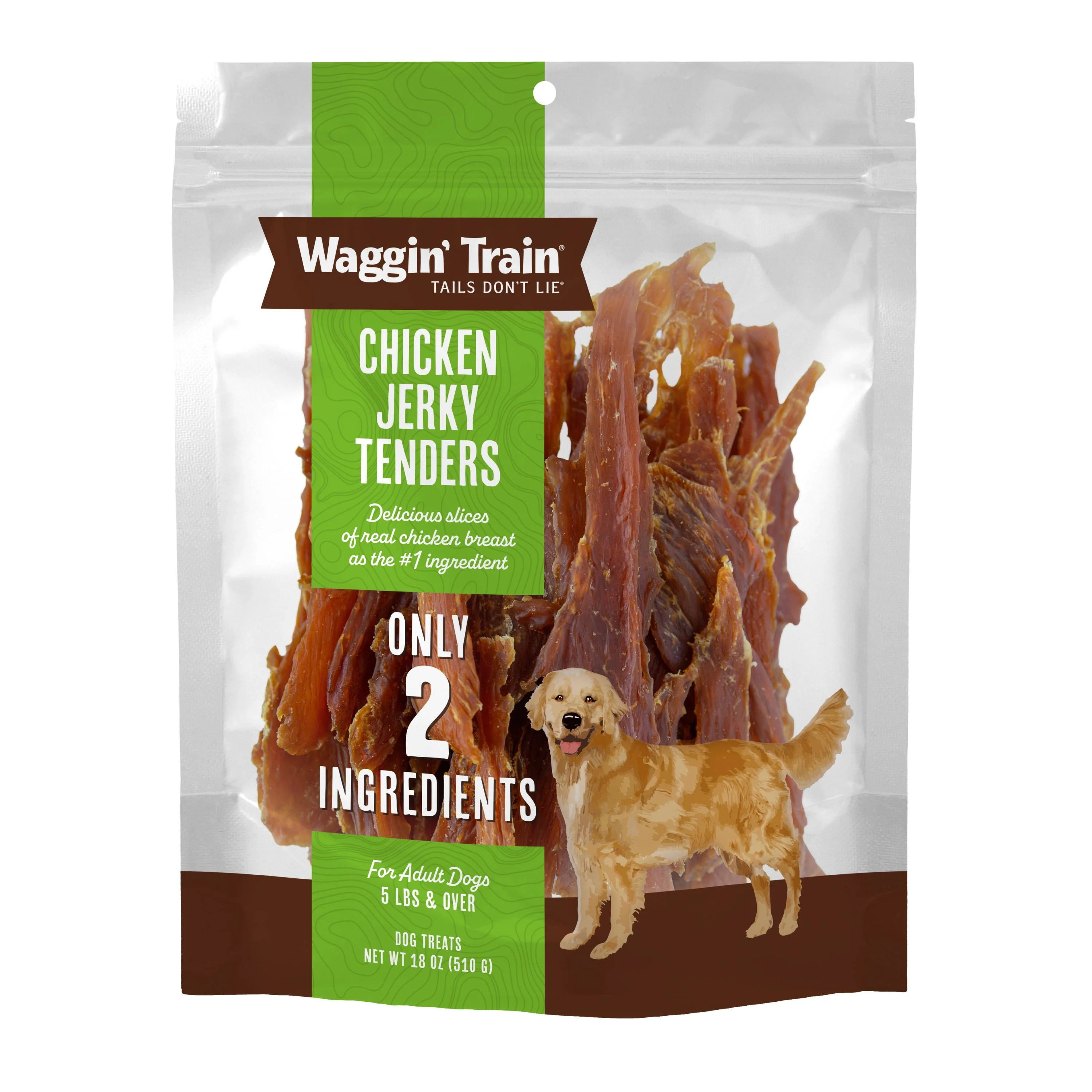Waggin' Train Limited Ingredient, Grain Free Dog Treat, Chicken Jerky Tenders, 18 oz. Pouch - Wal... | Walmart (US)