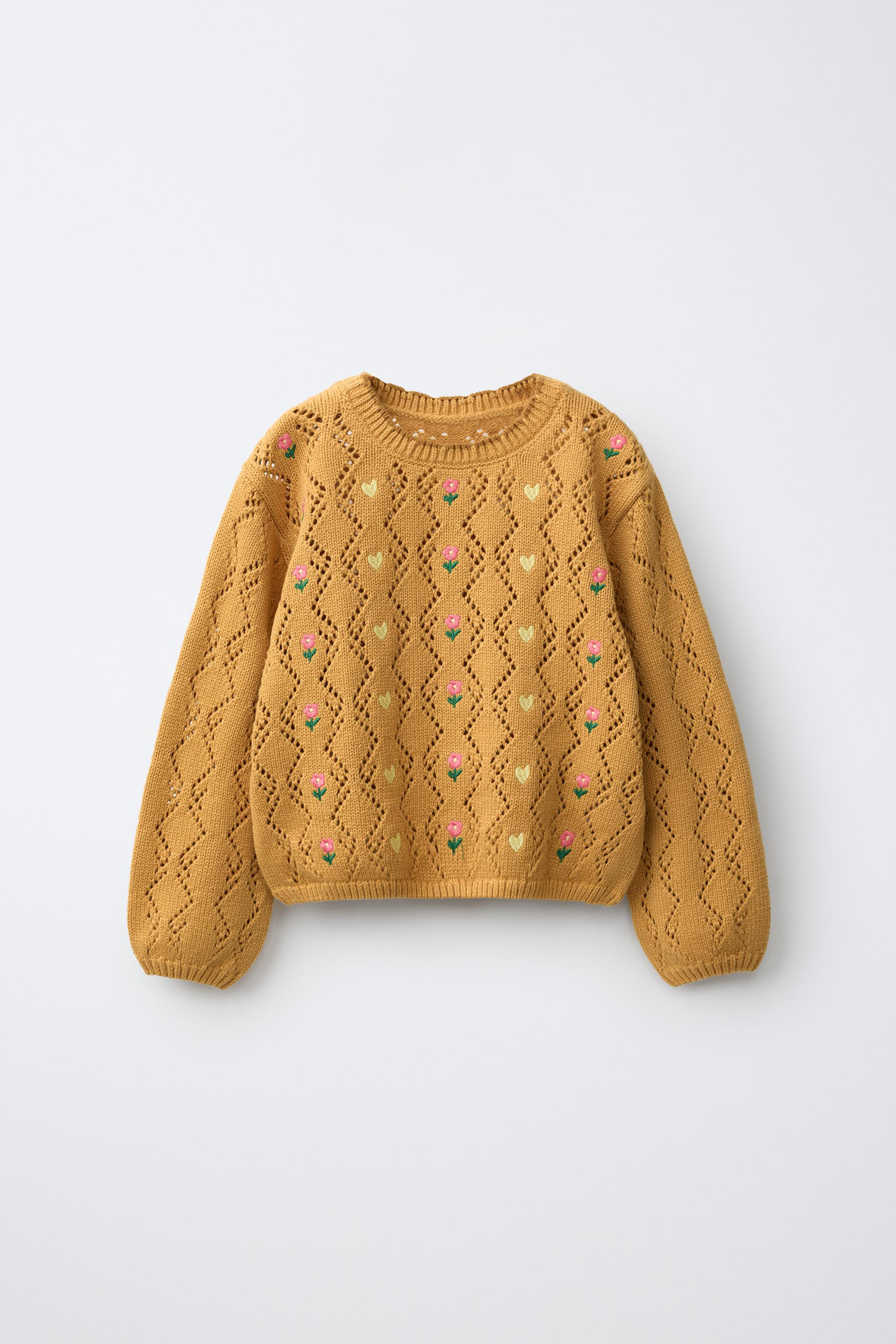 OPENWORK EMBROIDERED FLORAL JUMPER | Zara US